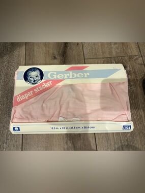Gerber Light Pink Nursery Diaper Stacker